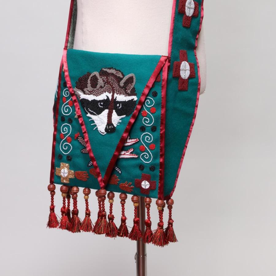Wotkvlke, Raccoon Clan Bandolier Bag by Robin Fife Jenkins